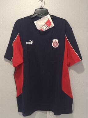 Puma Club Deportivo Guadalajara Soccer Shirt Navy Red
